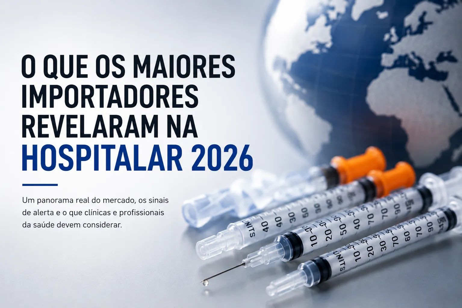 Imagem ilustrativa para o artigo O que ouvi dos maiores importadores de seringas durante a Hospitalar 2026 da VereSaúde